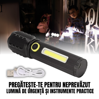 Lanternă Tactică cu LED Matrix