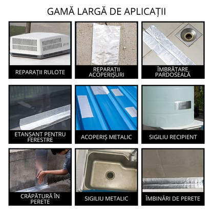 Bandă Adezivă de Aluminiu pentru Etanșare