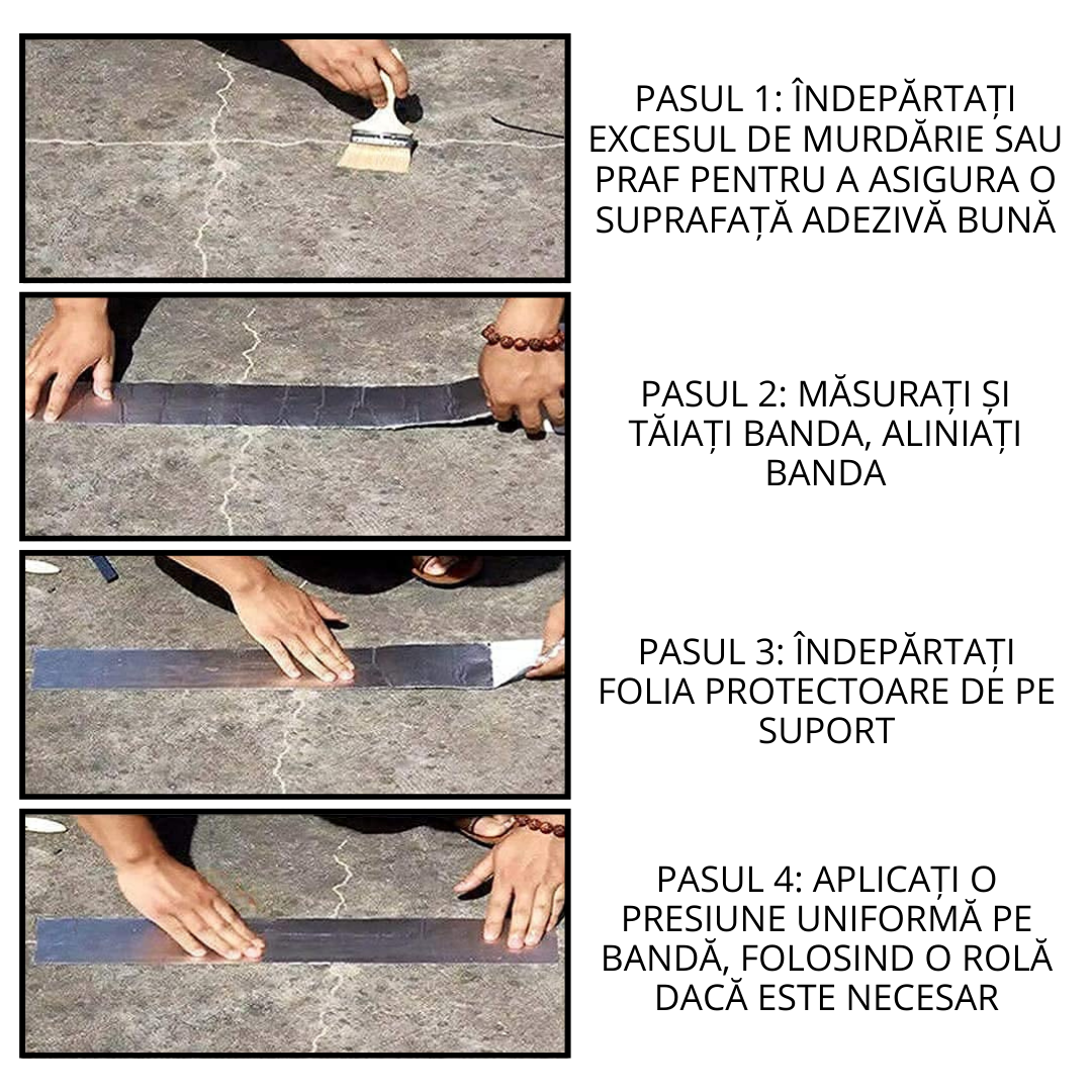 Bandă Adezivă de Aluminiu pentru Etanșare