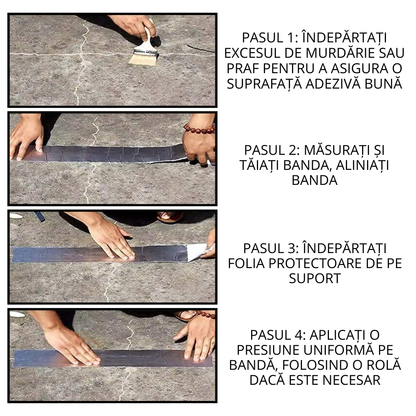 Bandă Adezivă de Aluminiu pentru Etanșare