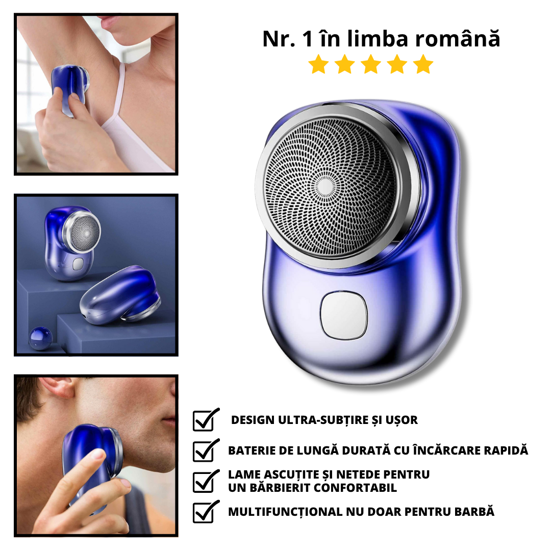 Mini aparat de ras electric portabil