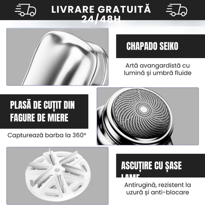 Mini aparat de ras electric portabil