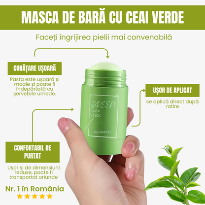 Mască verde pentru ten Ofertă 3 x 1