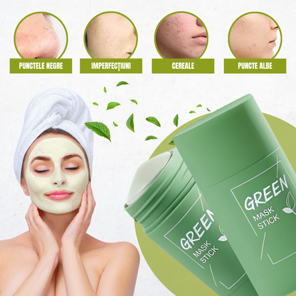 Mască verde pentru ten Ofertă 3 x 1