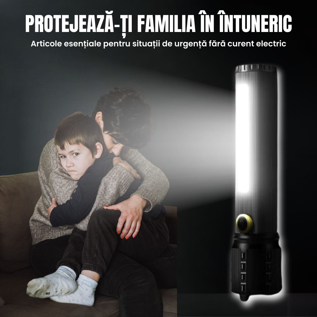 Lanternă Tactică cu LED Matrix