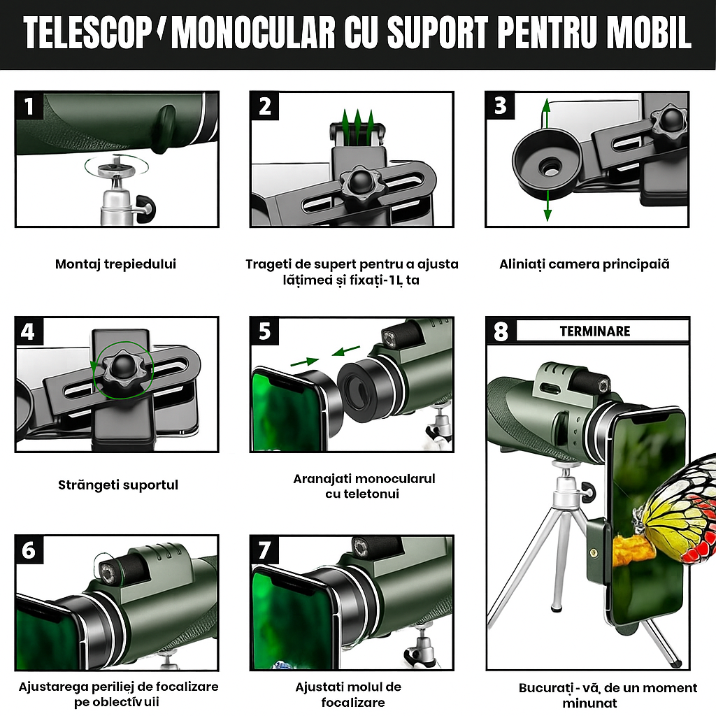 Telescop portabil cu viziune nocturnă – Stellar™