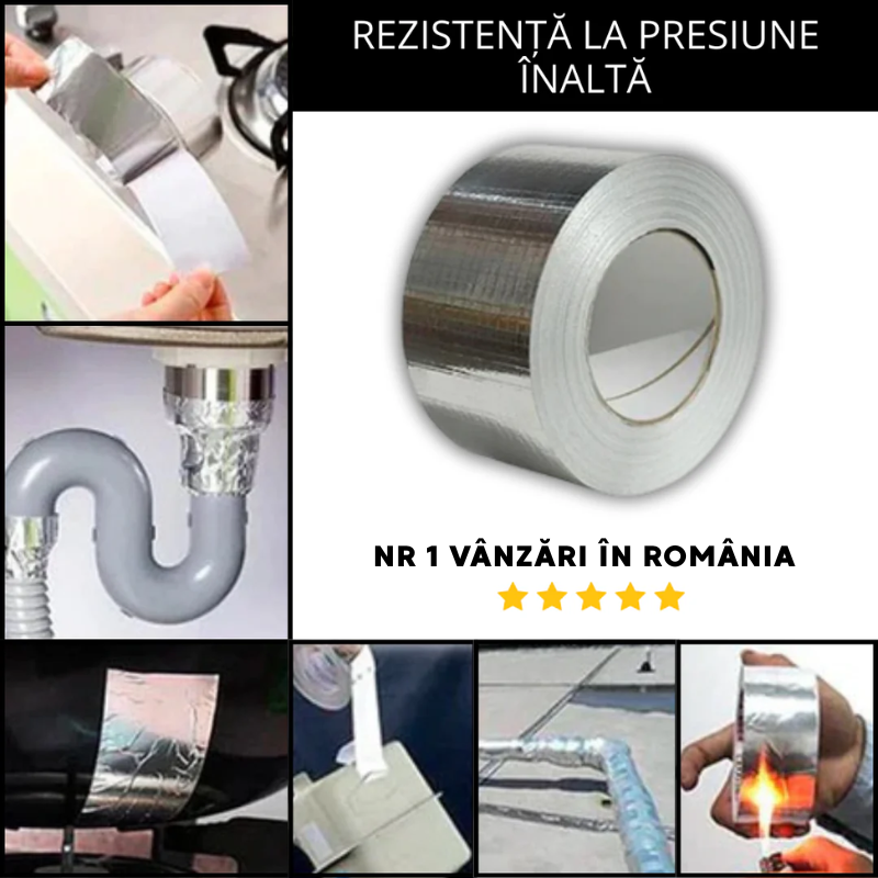 Bandă Adezivă de Aluminiu pentru Etanșare