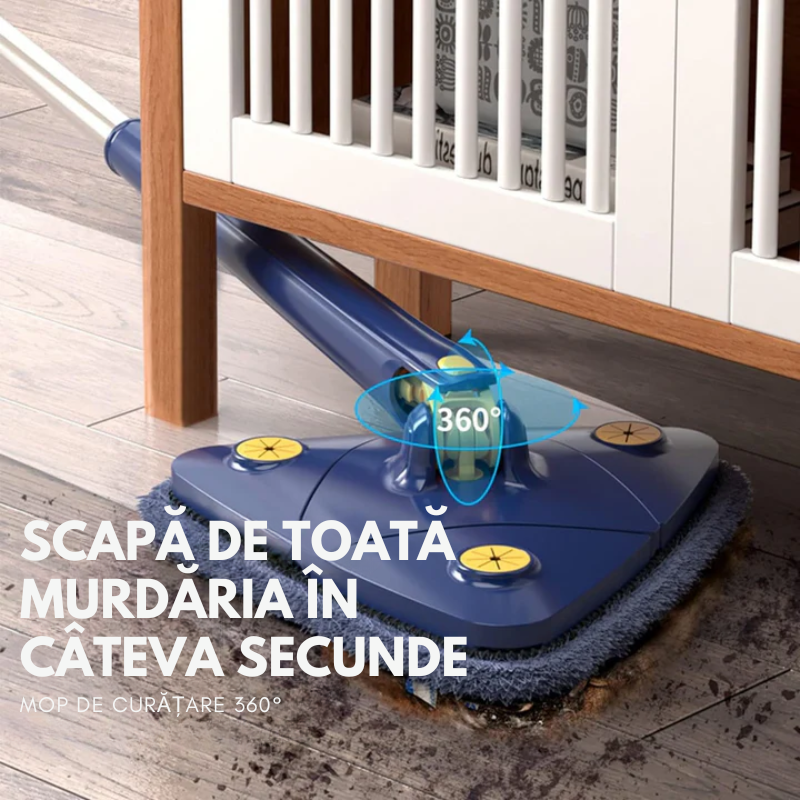 Mop Triunghiular 360º + 5 Rezerve GRATUIT