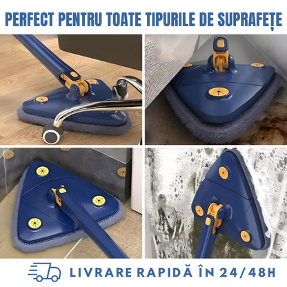 Mop Triunghiular 360º + 5 Rezerve GRATUIT
