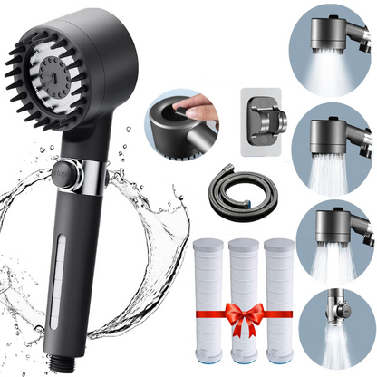Cap de Duș de Mare Presiune + 3 Filtre GRATUITE