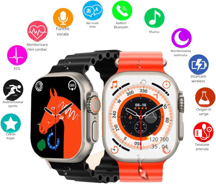 Smart Watch Ultra™ + CUREA CADOU (Lichidare de stoc)