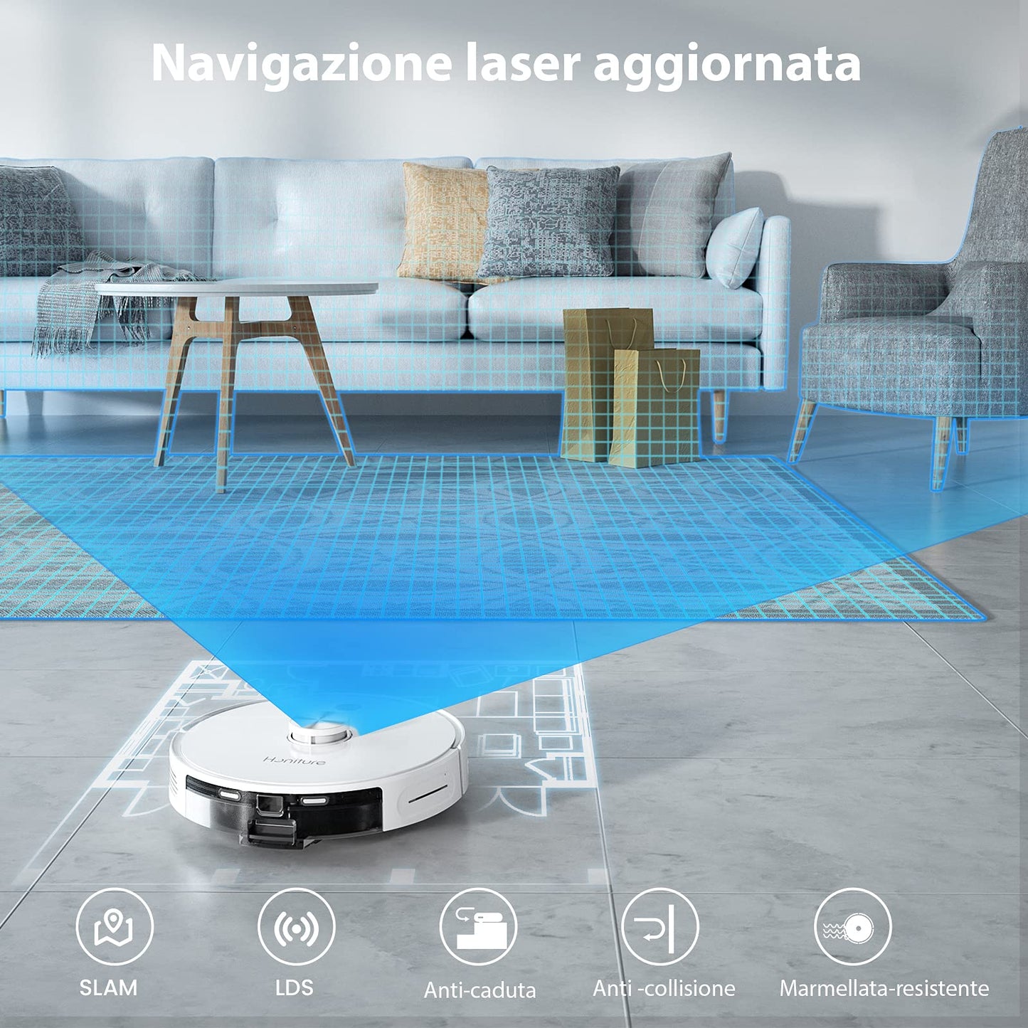 Robot de Curățenie Aspirator și Mop - CleanerBot
